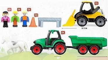 Set igračaka za mališe – farma i gradilište Sadrži: - Traktor sa na lalafo.rs Set igračaka za mališe – farma i gradilište Sadrži: - Traktor sa