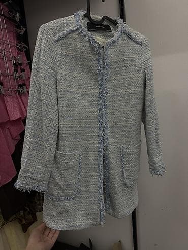 ZARA BASIC ženski blejzer/kaputić od tvida - Model: ravnog, blago A na lalafo.rs — 3 ZARA BASIC ženski blejzer/kaputić od tvida - Model: ravnog, blago A — 3