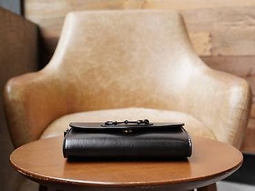 Crna kožna torbica sa dva kaiša - Materijal: glatka prirodna koža sa na lalafo.rs — 6 Crna kožna torbica sa dva kaiša - Materijal: glatka prirodna koža sa — 6