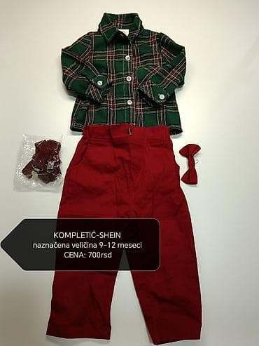 Kompletić SHEIN za bebe. Sadrži: - Košulju na zelenu tartan-šaru sa na lalafo.rs Kompletić SHEIN za bebe. Sadrži: - Košulju na zelenu tartan-šaru sa