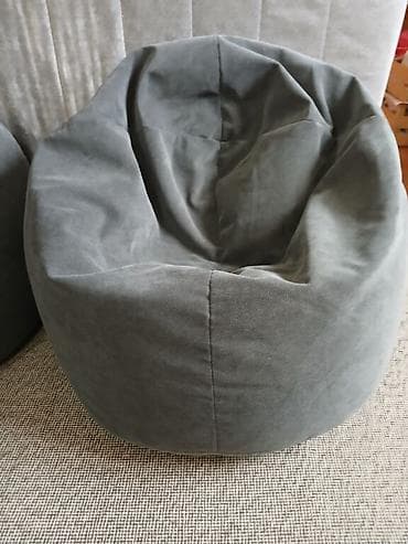 Matresses: Srednji-manji sivi lounge jastučići – vreće za sedenje (2 komada) - at lalafo.rs — 1 Matresses: Srednji-manji sivi lounge jastučići – vreće za sedenje (2 komada) - — 1