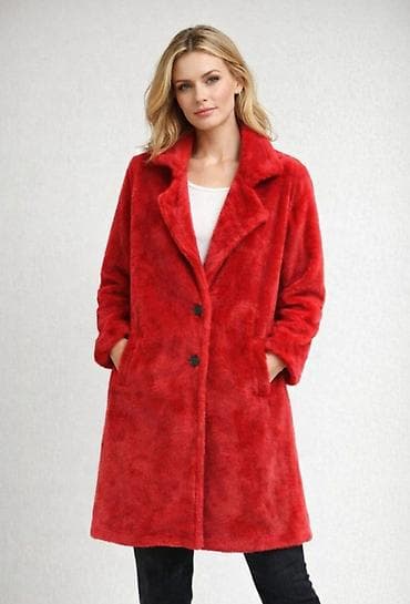 Veštačko krzno, bоја - Crvena na lalafo.rs Veštačko krzno, bоја - Crvena