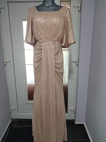 dve suknje po: Elegantna duga večernja haljina u šampanj/bež nijansi sa diskretnim na lalafo.rs — 3 dve suknje po: Elegantna duga večernja haljina u šampanj/bež nijansi sa diskretnim — 3