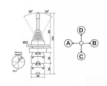 Industrijski džojstik Schneider Electric, 4 x NO Opis: - Mehanički at lalafo.rs — 3 Industrijski džojstik Schneider Electric, 4 x NO Opis: - Mehanički — 3