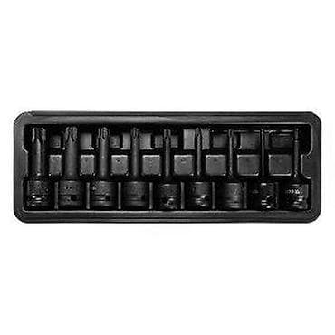 Set udarnih Torx bit-nastavaka na kvadrat 1/2" u plastičnom ležištu na lalafo.rs Set udarnih Torx bit-nastavaka na kvadrat 1/2" u plastičnom ležištu