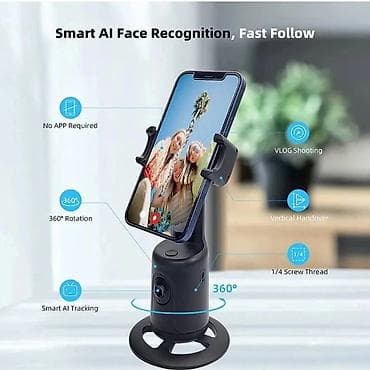 AI automatski držač za telefon sa praćenjem lica i rotacijom 360° Gs na lalafo.rs AI automatski držač za telefon sa praćenjem lica i rotacijom 360° Gs