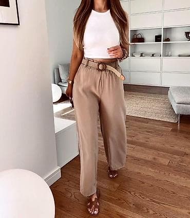Ženske letnje široke pantalone sa pletenim kaišem
2000
Din
S M L na lalafo.rs Ženske letnje široke pantalone sa pletenim kaišem
2000
Din
S M L