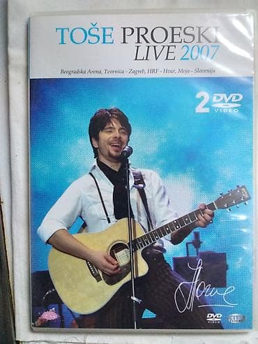 DVD Tose Proeski Live 2007(2 DVD ukupno 42 hitova )2007.god na lalafo.rs DVD Tose Proeski Live 2007(2 DVD ukupno 42 hitova )2007.god