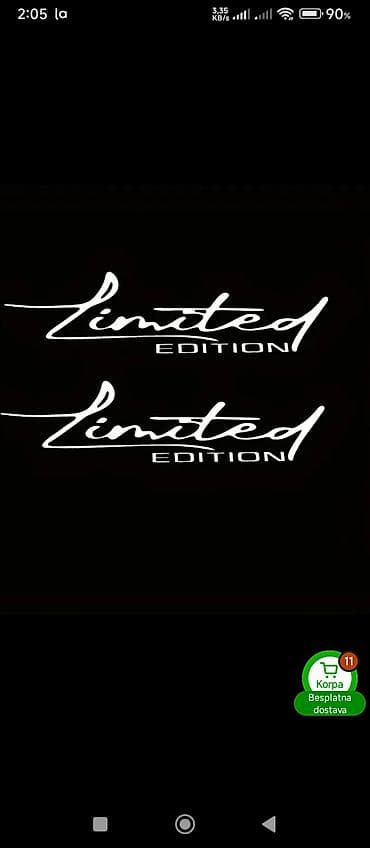 Nalepnice “Limited Edition” – set od 2 komada - Tip: samolepljive na lalafo.rs Nalepnice “Limited Edition” – set od 2 komada - Tip: samolepljive