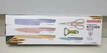 Set kuhinjskih noževa i dodataka – 6 delova, pastelne boje Sadržaj na lalafo.rs — 2 Set kuhinjskih noževa i dodataka – 6 delova, pastelne boje Sadržaj — 2