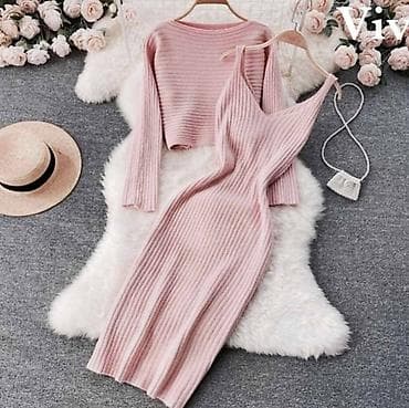 💥Ženski dvodelni pleteni komplet – haljina + džemper ✅2 u 1 komplet na lalafo.rs — 1 💥Ženski dvodelni pleteni komplet – haljina + džemper ✅2 u 1 komplet — 1