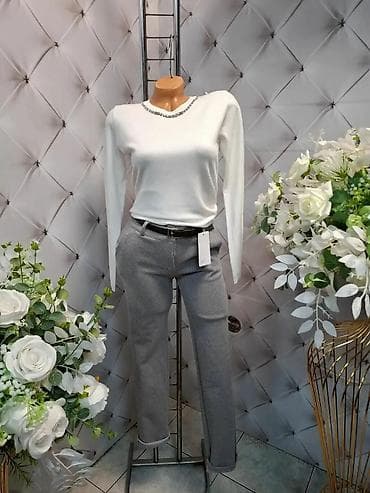 Ženska elegantna bluza sa dugim rukavima i ukrasnim at lalafo.rs — 3 Ženska elegantna bluza sa dugim rukavima i ukrasnim — 3