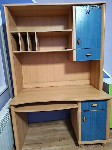 Kancelarijski stolovi: Radni/računarski sto sa nadgradnjom - Materijal: iverica/medijapan u na lalafo.rs — 4 Kancelarijski stolovi: Radni/računarski sto sa nadgradnjom - Materijal: iverica/medijapan u — 4