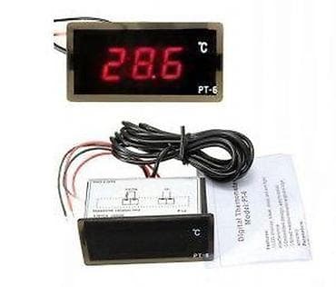 Digitalni panel termometar PT-6 sa daljinskom sondom - LED displej na lalafo.rs Digitalni panel termometar PT-6 sa daljinskom sondom - LED displej