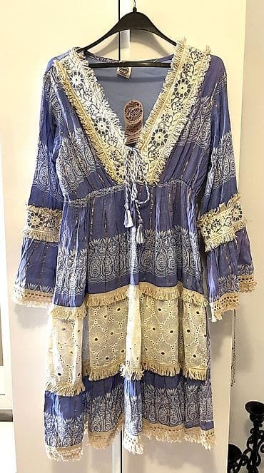 Nova haljina od prirodnih materijala u etno stilu na lalafo.rs Nova haljina od prirodnih materijala u etno stilu