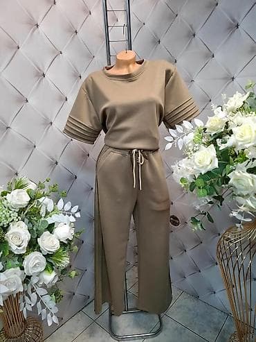 pantalone butiku ali: Damski komplet – majica i široke pantalone - Model: dvoslojni komplet na lalafo.rs — 3 pantalone butiku ali: Damski komplet – majica i široke pantalone - Model: dvoslojni komplet — 3