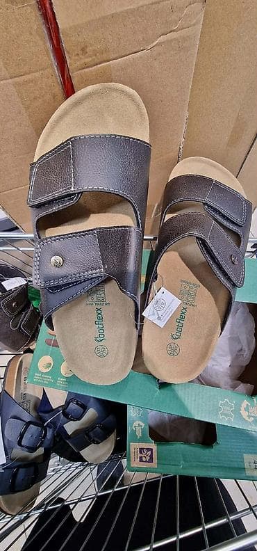 Muške kožne papuče/sandale Footflexx - Model sa dva široka kaiša at lalafo.rs — 4 Muške kožne papuče/sandale Footflexx - Model sa dva široka kaiša — 4