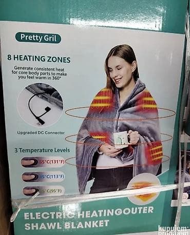 Električno grejno ćebe/pončo – model LT-8091 - 8 grejnih zona na lalafo.rs — 1 Električno grejno ćebe/pončo – model LT-8091 - 8 grejnih zona — 1