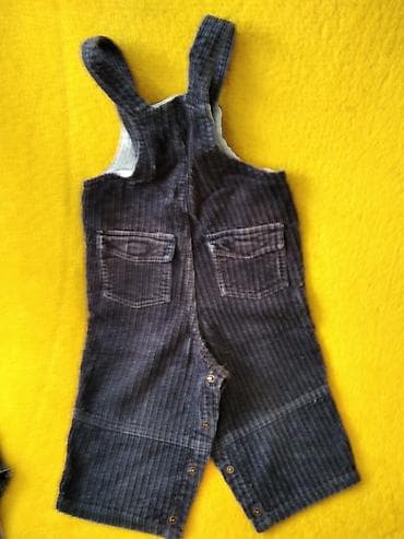 Pantalone sa tregerima za bebe somotske teget i teksas plave na lalafo.rs — 3 Pantalone sa tregerima za bebe somotske teget i teksas plave — 3