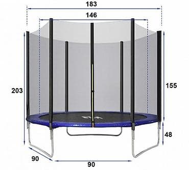 TRAMBOLINA 183cm i DELOVI Mreže, platna, opruge, stubovi, pena na lalafo.rs TRAMBOLINA 183cm i DELOVI Mreže, platna, opruge, stubovi, pena