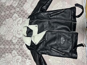 Workwear: Zenska biker jakna sa krznenom postavom - Materijal: crna eko koža at lalafo.rs — 1 Workwear: Zenska biker jakna sa krznenom postavom - Materijal: crna eko koža — 1