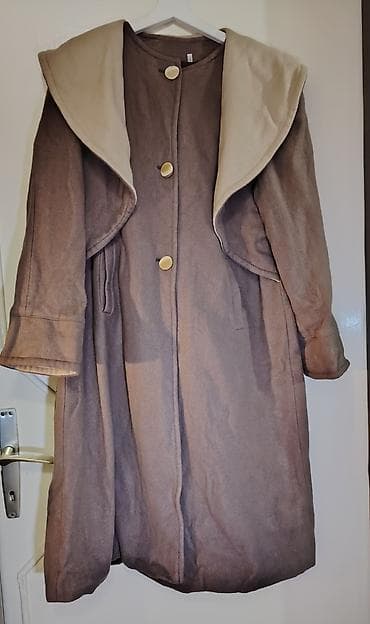 Ženski kaput sa kapuljačom, dvoslojan. - Boja: spolja toplije smeđa na lalafo.rs Ženski kaput sa kapuljačom, dvoslojan. - Boja: spolja toplije smeđa