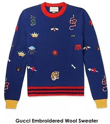 GUCCI original muski džemper vuneni, teget plave boje sa aplikacijama na lalafo.rs — 1 GUCCI original muski džemper vuneni, teget plave boje sa aplikacijama — 1