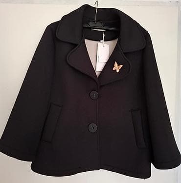 Elegantni crni ženski sako/kratki kaput Noví Sako jaknica - Model na lalafo.rs Elegantni crni ženski sako/kratki kaput Noví Sako jaknica - Model