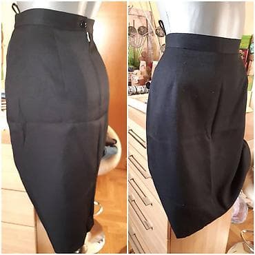 Crna poslovna suknja Ivette - Model: klasična pencil/olovka suknja na lalafo.rs — 4 Crna poslovna suknja Ivette - Model: klasična pencil/olovka suknja — 4