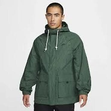 NIKE Logo Embroidered Hooded Zip-Up Jacket Men Jackets Green vel. S na lalafo.rs NIKE Logo Embroidered Hooded Zip-Up Jacket Men Jackets Green vel. S
