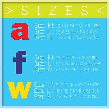 Zidne nalepnice – Šareni alfabet za dečiju sobu - Komplet edukativnih na lalafo.rs — 3 Zidne nalepnice – Šareni alfabet za dečiju sobu - Komplet edukativnih — 3