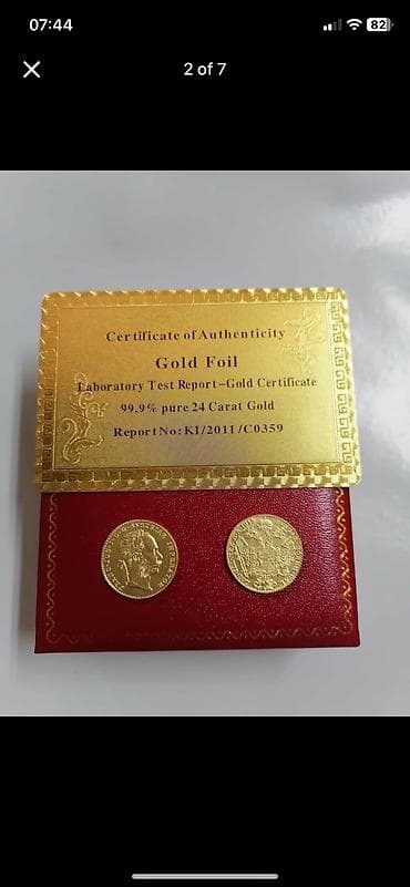 Numismatics & Philately: Dukati Franc Jozef kopije u 24 k pozlati
Odlicno odradjeni dukati po at lalafo.rs — 2 Numismatics & Philately: Dukati Franc Jozef kopije u 24 k pozlati
Odlicno odradjeni dukati po — 2