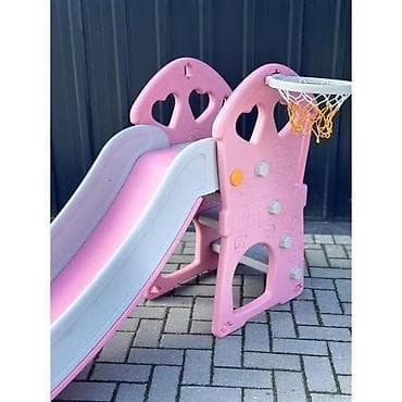 Dečiji tobogan sa košem za košarku – unutra/spolja - Višenamenski na lalafo.rs — 10 Dečiji tobogan sa košem za košarku – unutra/spolja - Višenamenski — 10