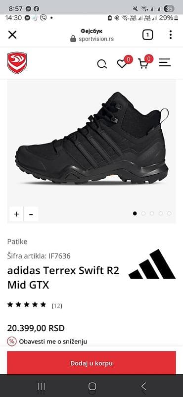 Adidas Terrex Swift R2 Mid GTX – planinarske/poluterenske cipele - na lalafo.rs — 1 Adidas Terrex Swift R2 Mid GTX – planinarske/poluterenske cipele - — 1