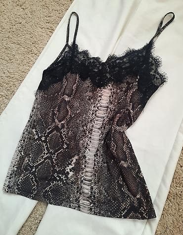 ZARA snake print majica na tanke bratelice sa čipkom tankom na na lalafo.rs — 3 ZARA snake print majica na tanke bratelice sa čipkom tankom na — 3