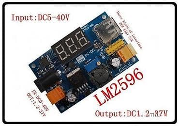 DC-DC step-down modul sa displejem – LM2596 - Ulazni napon: DC 5–40 V na lalafo.rs DC-DC step-down modul sa displejem – LM2596 - Ulazni napon: DC 5–40 V