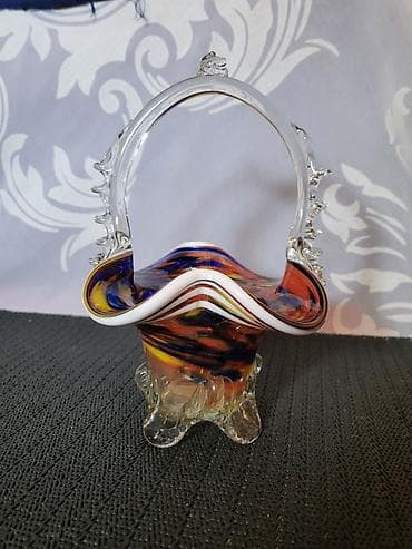 Home Decor: Murano nova korpa,duvano staklotonirane boje 70te at lalafo.rs — 7 Home Decor: Murano nova korpa,duvano staklotonirane boje 70te — 7