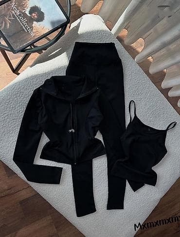 🔥Trodeleni ženski sportski set – helanke visokog struka, top na na lalafo.rs — 4 🔥Trodeleni ženski sportski set – helanke visokog struka, top na — 4