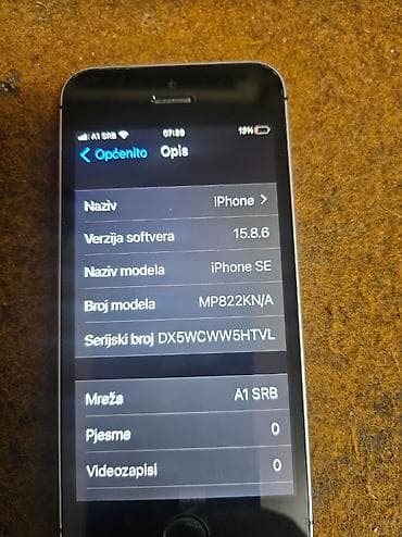 Apple iPhone SE – model MP822KN/A Iphon je potpuno ispravan tocid na lalafo.rs — 6 Apple iPhone SE – model MP822KN/A Iphon je potpuno ispravan tocid — 6
