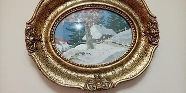 Set od 4 ukrasne zidne slike – ručni rad gobleni u raskošnim ovalnim na lalafo.rs — 4 Set od 4 ukrasne zidne slike – ručni rad gobleni u raskošnim ovalnim — 4