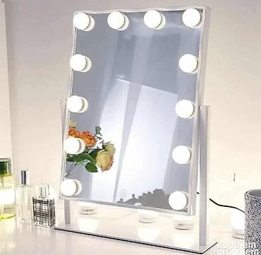 LED kozmetičko ogledalo sa sijalicama – “Hollywood” stil - 12 LED na lalafo.rs — 4 LED kozmetičko ogledalo sa sijalicama – “Hollywood” stil - 12 LED — 4
