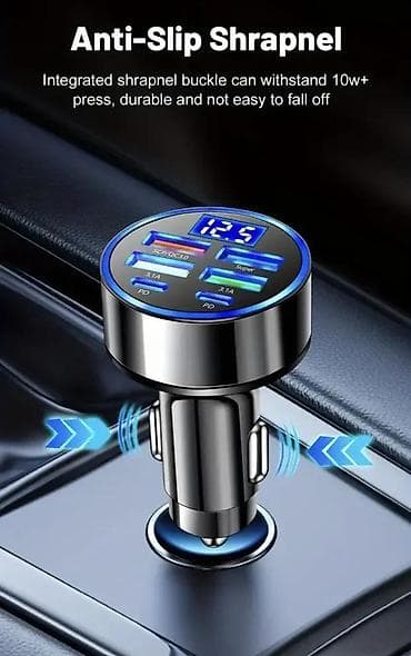 Transport: Višenamenski brzi punjač za auto(4 USB+2 PD)NOVO. OPIS PROIZVODA at lalafo.rs — 5 Transport: Višenamenski brzi punjač za auto(4 USB+2 PD)NOVO. OPIS PROIZVODA — 5