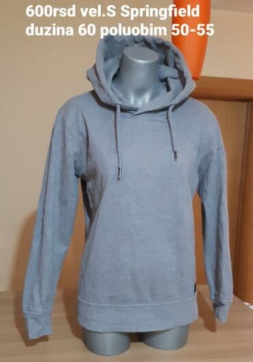 Duks, S (EU 48), Springfield, bоја - Siva, Sa kapuljačom na lalafo.rs Duks, S (EU 48), Springfield, bоја - Siva, Sa kapuljačom