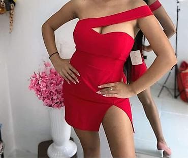 Crvena koktel haljina – asimetrični dizajn S - Model: mini haljina sa na lalafo.rs — 1 Crvena koktel haljina – asimetrični dizajn S - Model: mini haljina sa — 1