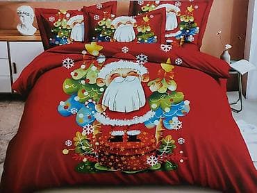 Novogodišnji set posteljine – crveni motivi sa Deda Mrazom i zimskim at lalafo.rs — 9 Novogodišnji set posteljine – crveni motivi sa Deda Mrazom i zimskim — 9