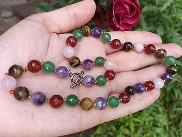 Ogrlica razno POLUDRAGO kamenje 2 Ogrlica od raznog POLUDRAGOG na lalafo.rs — 3 Ogrlica razno POLUDRAGO kamenje 2 Ogrlica od raznog POLUDRAGOG — 3