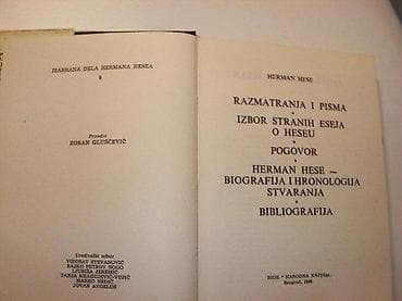 Razmatranja Pisma Eseji Herman HeseIzdavač: Narodna knjiga, Bigz na lalafo.rs Razmatranja Pisma Eseji Herman HeseIzdavač: Narodna knjiga, Bigz