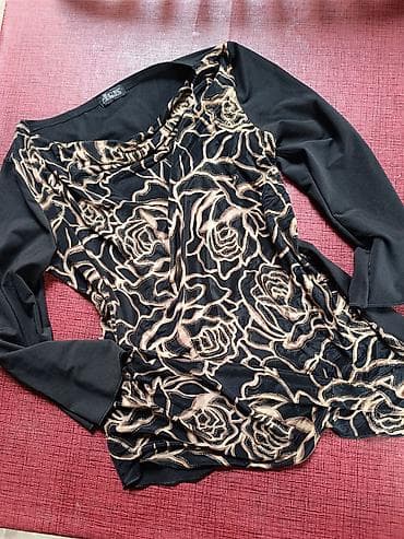 RASPRODAJA!!Ženska bluza ARIS sa dugim rukavima - Boja: crna baza sa na lalafo.rs — 1 RASPRODAJA!!Ženska bluza ARIS sa dugim rukavima - Boja: crna baza sa — 1