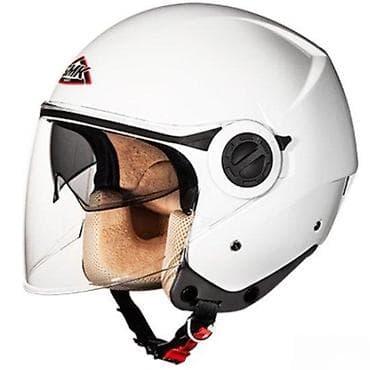 Transport: Otvorena moto kaciga SMK – bela, sa duplim vizirom - Tip at lalafo.rs — 1 Transport: Otvorena moto kaciga SMK – bela, sa duplim vizirom - Tip — 1