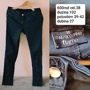 pantalone butiku ali: Ženske pantalone Flame – teget (klasičan five‑pocket kroj, dugme i na lalafo.rs — 1 pantalone butiku ali: Ženske pantalone Flame – teget (klasičan five‑pocket kroj, dugme i — 1